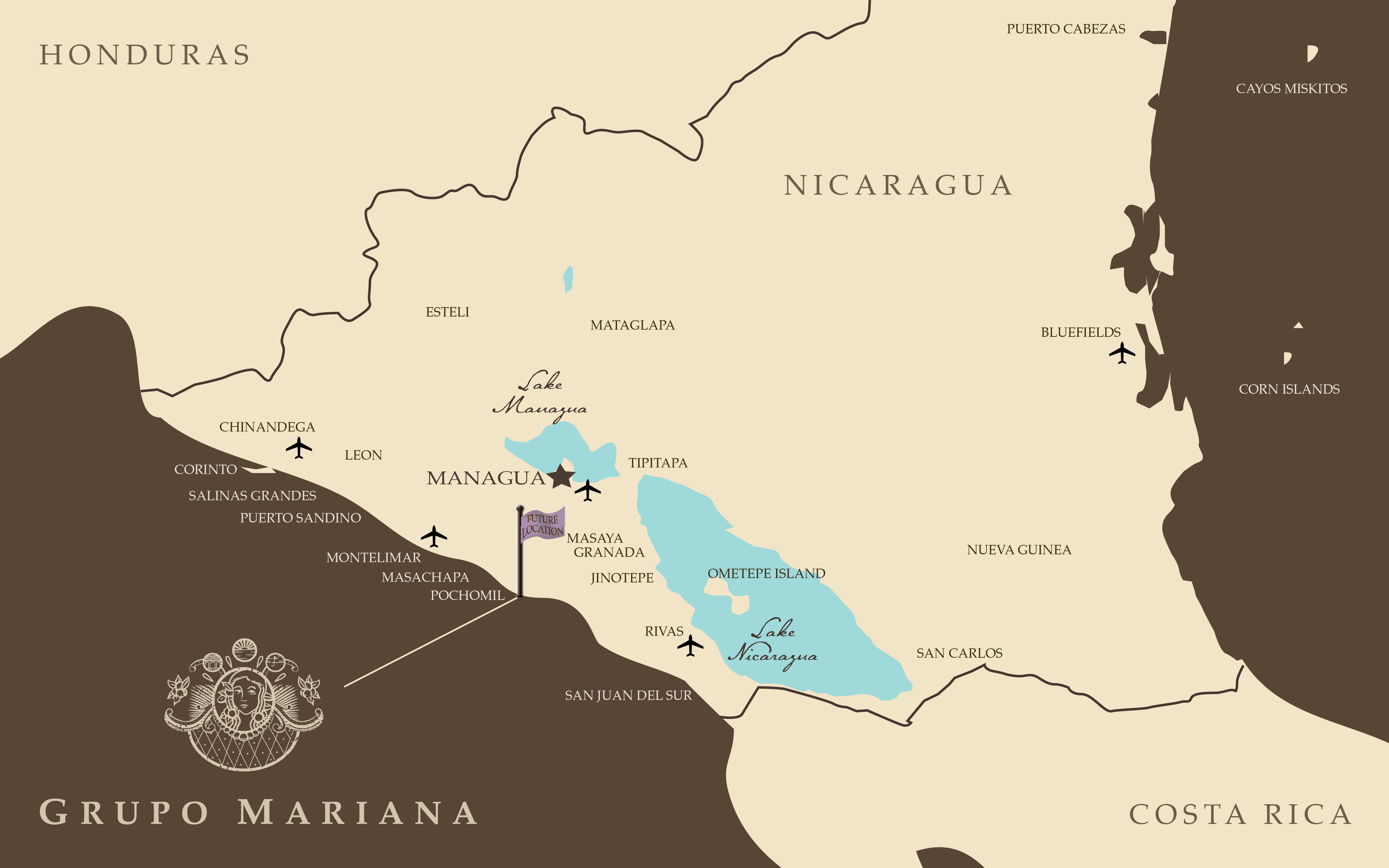 Grupo Mariana Site Location in Nicaragua
